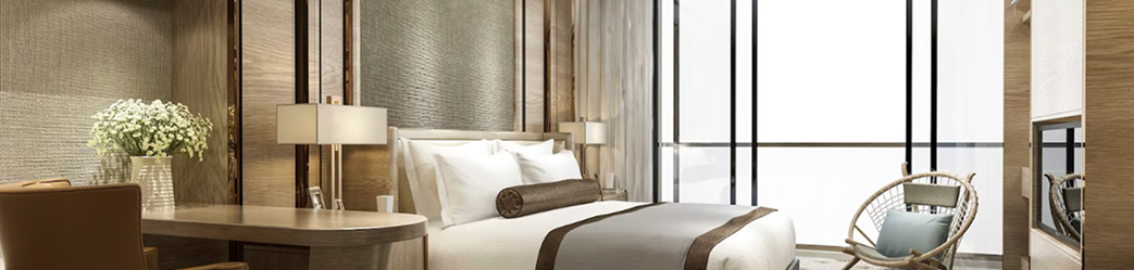 Luxury hotel room interior